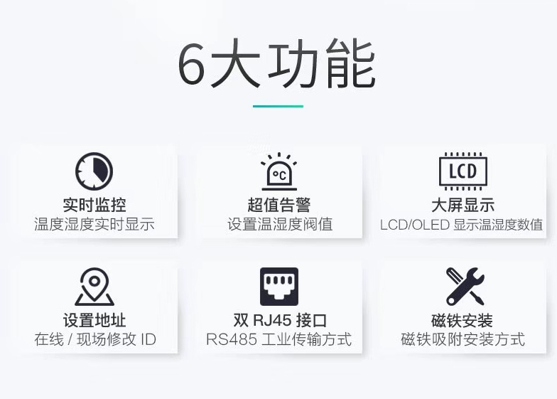 磁吸式溫濕度傳感器，機房溫濕度傳感器
